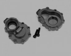 (TRX 8253A) PORTAL HOUSINGS, INNER (REAR), 6061-T6 ALUMINUM (CHARCOAL GRAY-ANODIZED) (2)