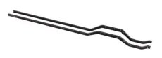 (TRX8829X) Chassis rails, 783mm (steel) (left & right)