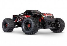 (TRX 89086-4RED) Traxxas Wide Maxx 1/10 Scale 4WD Brushless Electric Monster Truck, VXL-4S, TQi - RED