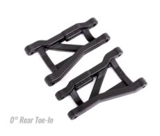 (TRX 9430) Suspension arms, black, rear (left & right), heavy duty, 0° toe angle (2)