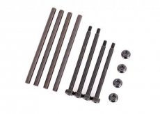 (TRX 9540) Suspension pin set, front & rear (hardened steel)