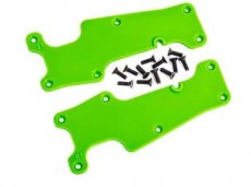 TRX 9633G (TRX9633G) Suspension arm covers, green, front (left and right)/ 2.5x8 CCS (12)