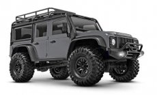 (TRX 97054-1-SLVR) Traxxas TRX-4M 1/18 Scale and Trail Crawler Land Rover 4WD Electric Truck with TQ Silver