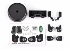 (TRX 9720) Grille/ mirrors, side (left & right)/ spare tire cover/ light retainers, body