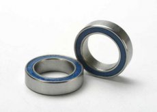 (TRX5119) Ball bearings, blue rubber sealed (10x15x4mm) (2)