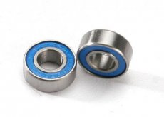 (TRX5180) Ball bearings, blue rubber sealed (6x13x5mm) (2)