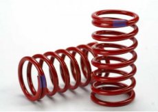 (TRX5445) Spring, shock (red) (GTR) (6.4 rate purple) (1 pair)