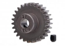 (TRX5647) Gear, 27-T pinion (32-p) (steel)/ set screw