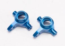 (TRX6837X) Steering blocks, aluminum, left & right (blue-anodized)