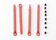 (TRX7118) Push rod (molded composite) (4)/ hollow balls (8) (1/16 E-Revo