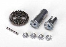 (TRX7579X) Gear set, differential, metal output gears (2)/ spider gears