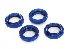 (TRX7767) Spring retainer (adjuster) blue anodized aluminum, GTX shock