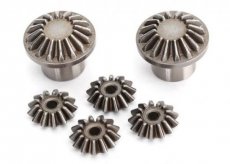 (TRX8582) Gear set, differential (front) (output gears (2)/ spider gears (4))