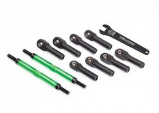 (TRX8638G) Toe links, E-Revo VXL (TUBES green-anodized, 7075-T6 aluminum, stronger than tit