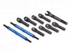 (TRX8638X) Toe links, E-Revo VXL (TUBES blue-anodized, 7075-T6 aluminum, stronger than tita