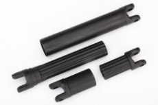 (TRX8655) Half shafts, center (internal splined (2)/ external splined (2)) (plastic parts