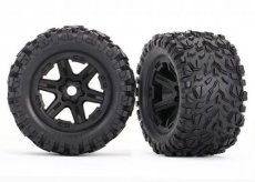 (TRX8672)Traxxas TRX8672 Banden met velgen (zwart-gemonteerd) Talon 3.8"