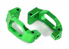 (TRX8932G) Caster blocks (c-hubs), 6061-T6 aluminum (green-anodized), left & right/ 4x22mm