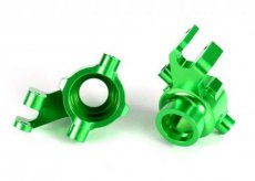 (TRX8937G) Steering blocks, 6061-T6 aluminum (green-anodized), left & right