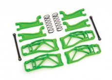 (TRX8995G) Suspension kit, WideMaxx, green, includes extended outer half shafts