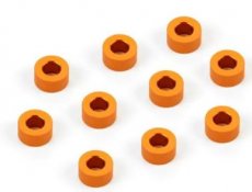 (X303125-O) ALU SHIM 3X6X3.0MM - ORANGE (10)