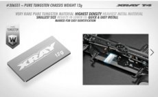 (X 306551) XRAY PURE TUNGSTEN CHASSIS WEIGHT 12G