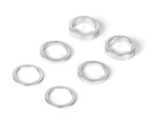 (X 375090) SET OF ALU SHIMS 6.37x8.4MM (0.5MM, 1.0MM, 2.0MM)